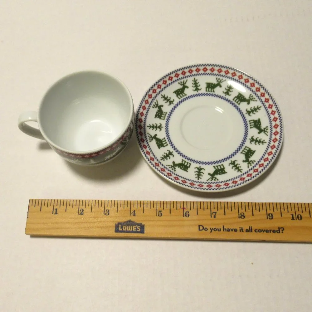 Reindeer Cup and Saucer
